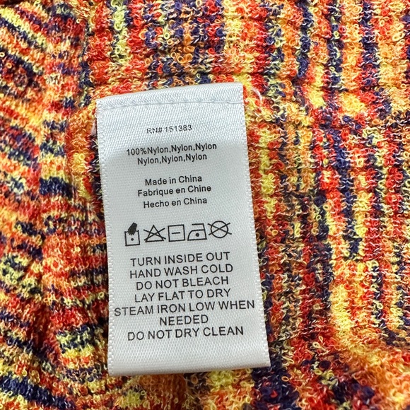 Anthropologie Current Air Short sleeve orange knit Cutout Mini Dress Small NWT - Picture 10 of 11